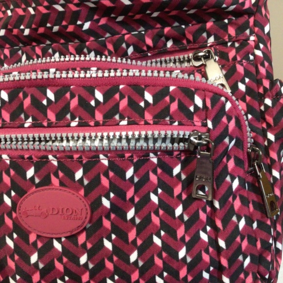 Vibrant Pink Patterned Crossbody Bag - Picture 7 of 11